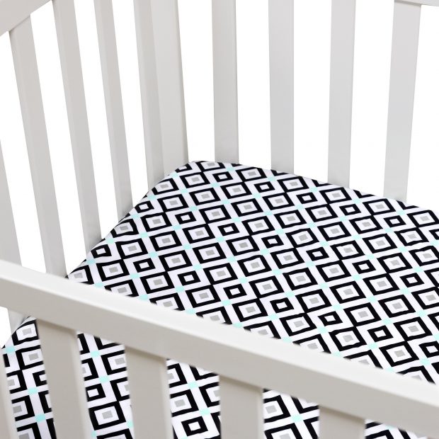 Bed sheets by Jonathan Adler for Fisher-Price. 