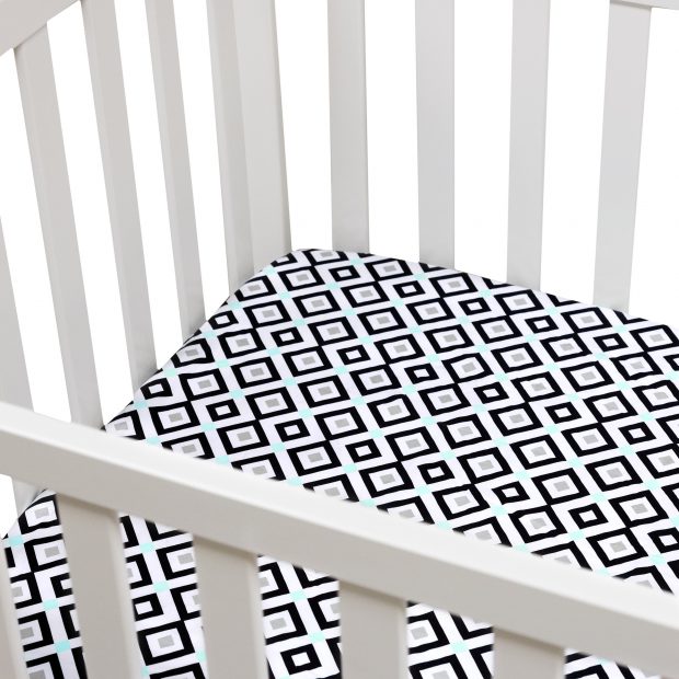 Bed sheets by Jonathan Adler for Fisher-Price.