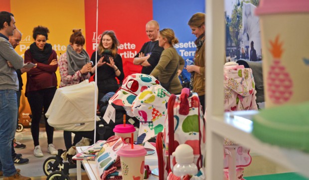 Bugaboo attracts a crowd at the 19th edition of Playtime in January 2016. 
