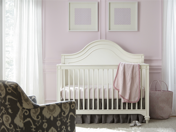 The "Genevieve" convertible crib by SmartStuff.
