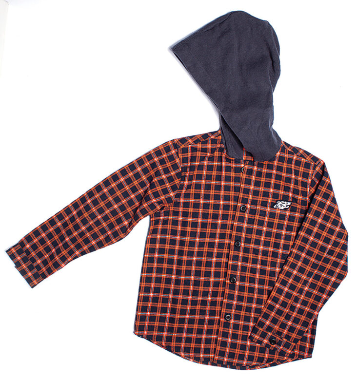 Munster Kids hooded  button-down