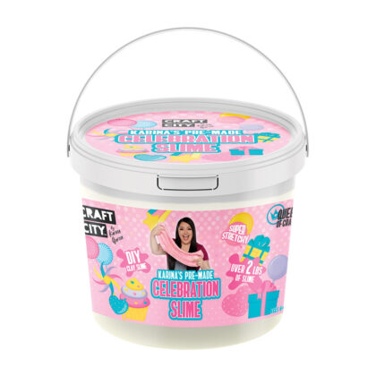 Craft City Celebration Slime - A colorful concoction of slime, pink clay and sprinkles in collaboration with YouTuber Karina Garcia.