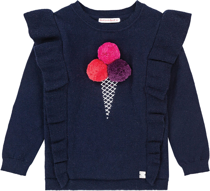 Deux par Deux ice cream sweater