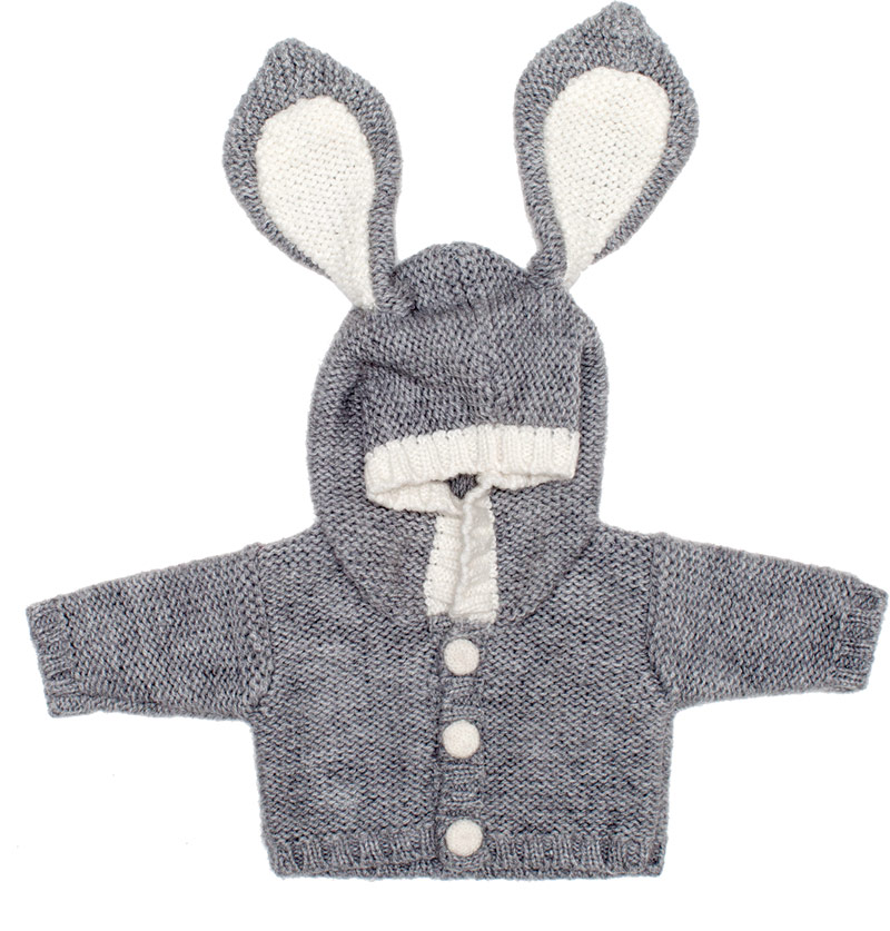 Lemon Loves Lime bunny cardigan