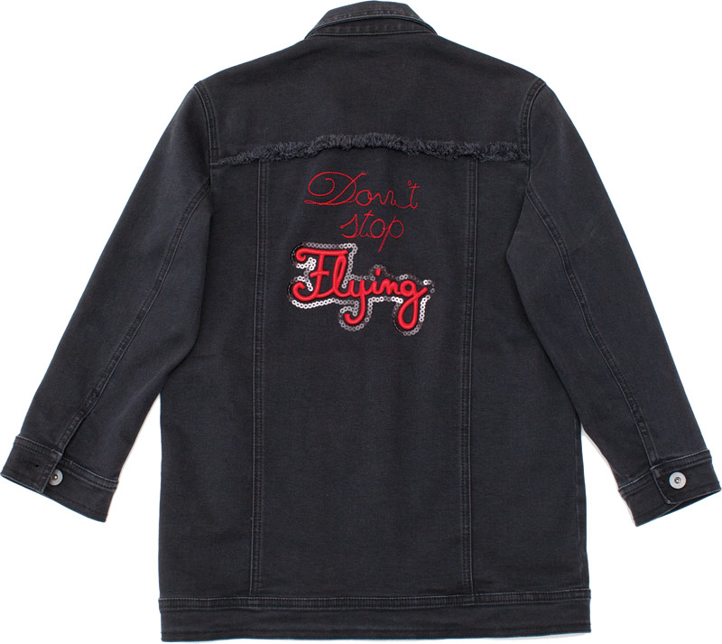 Andorine black denim  jacket
