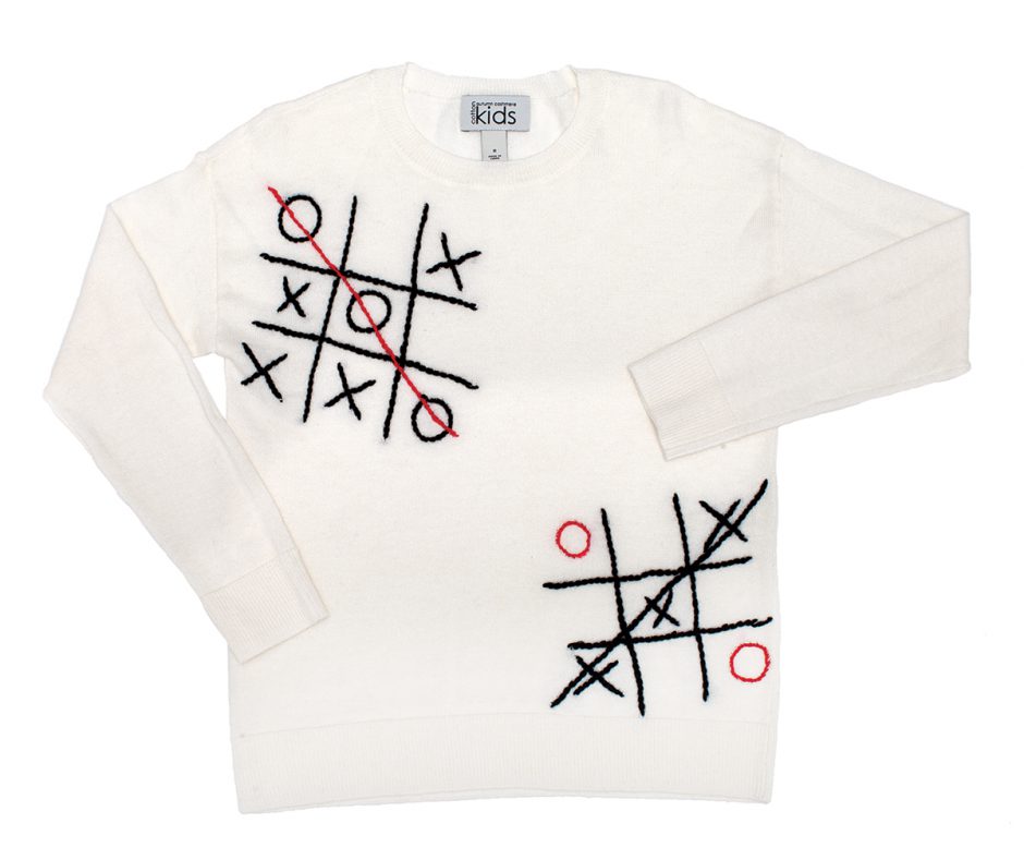 Autumn  Cashmere  tic-tac-toe  sweater
