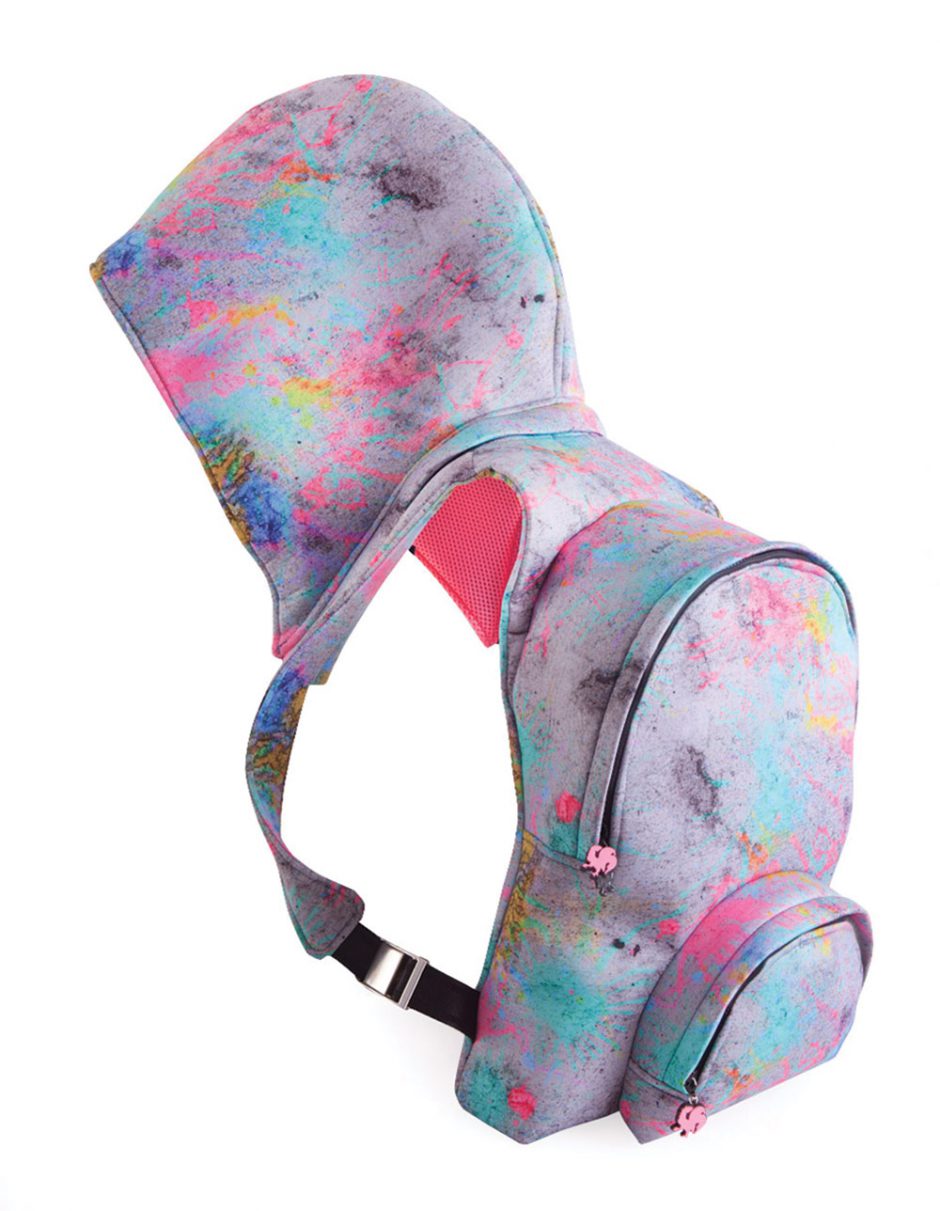 Morikukko hooded backpack