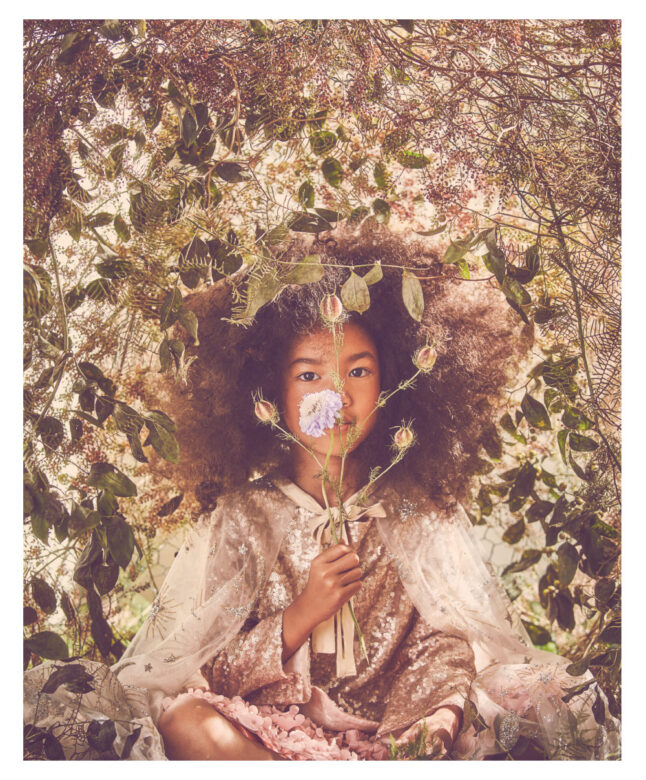 Rei wears Bonpoint sequined top, Siaomimi cape and Molo skirt.

Photographed by Anna Palma in Brooklyn, New York.