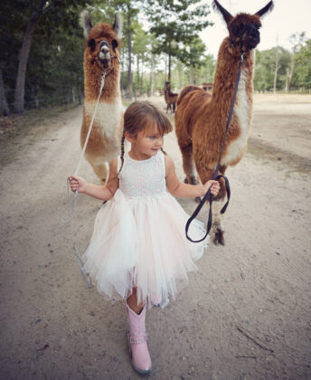 Janey wear ML Kids dress and Durango western boots.