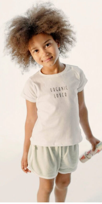 Miela Kids organic T-shirt and shorts